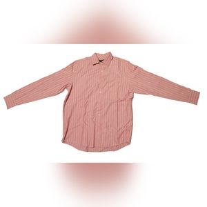 Banana Republic Mens Salmon Button Down Long Sleeve Shirt Size L